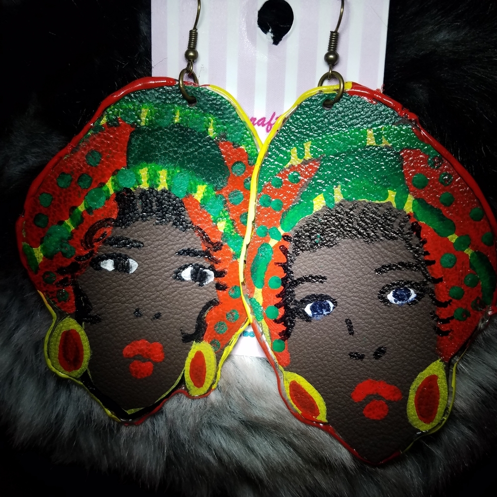 HandCrafted leather Earrings